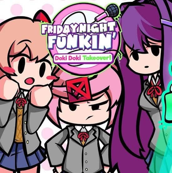 FNF Doki Doki Takeover Plus! - Play Online on Snokido