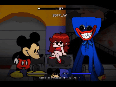 FNF vs Mouse.AVI & Huggy Wuggy Sings Happy and Unhappy thumbnail