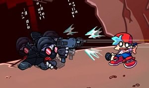 FNF vs Accelerant Hank, but he shoots 8X More Bullets
