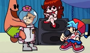 FNF vs Hey Spongebob (Patrick & Sandy)