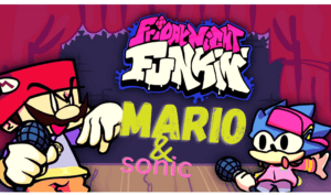 FNF vs Mario and Sonic Smoochin