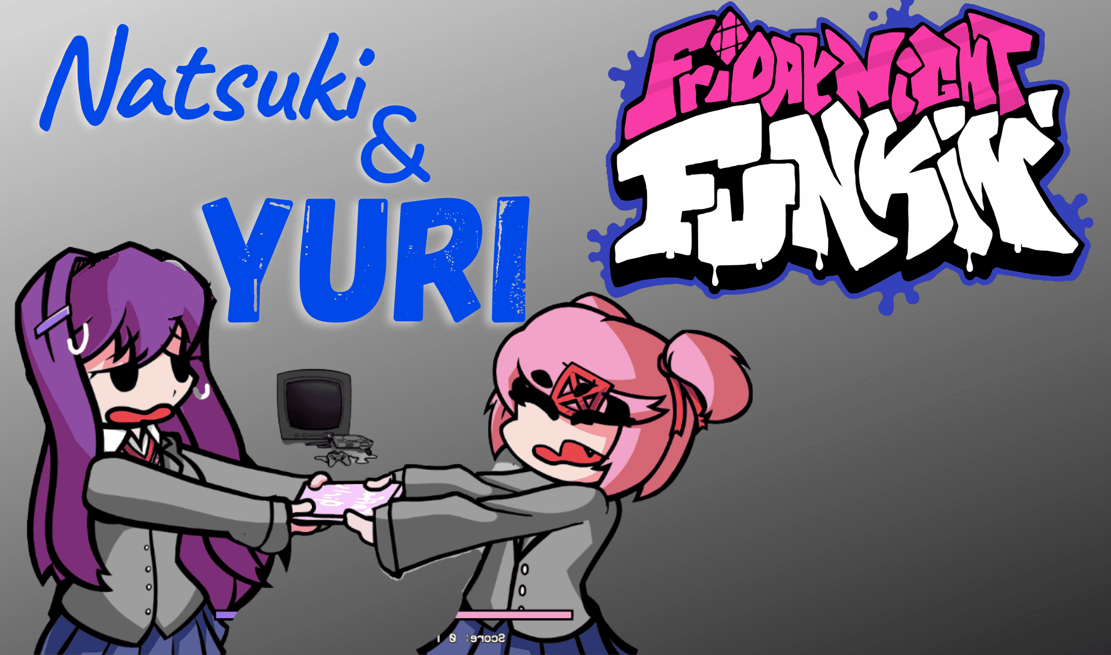 FNF vs Natsuki & Yuri Sings Tug-o-War thumbnail