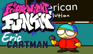 FNF vs Eric Cartman Think FNAF is real, sit down, but is a FNF Mod