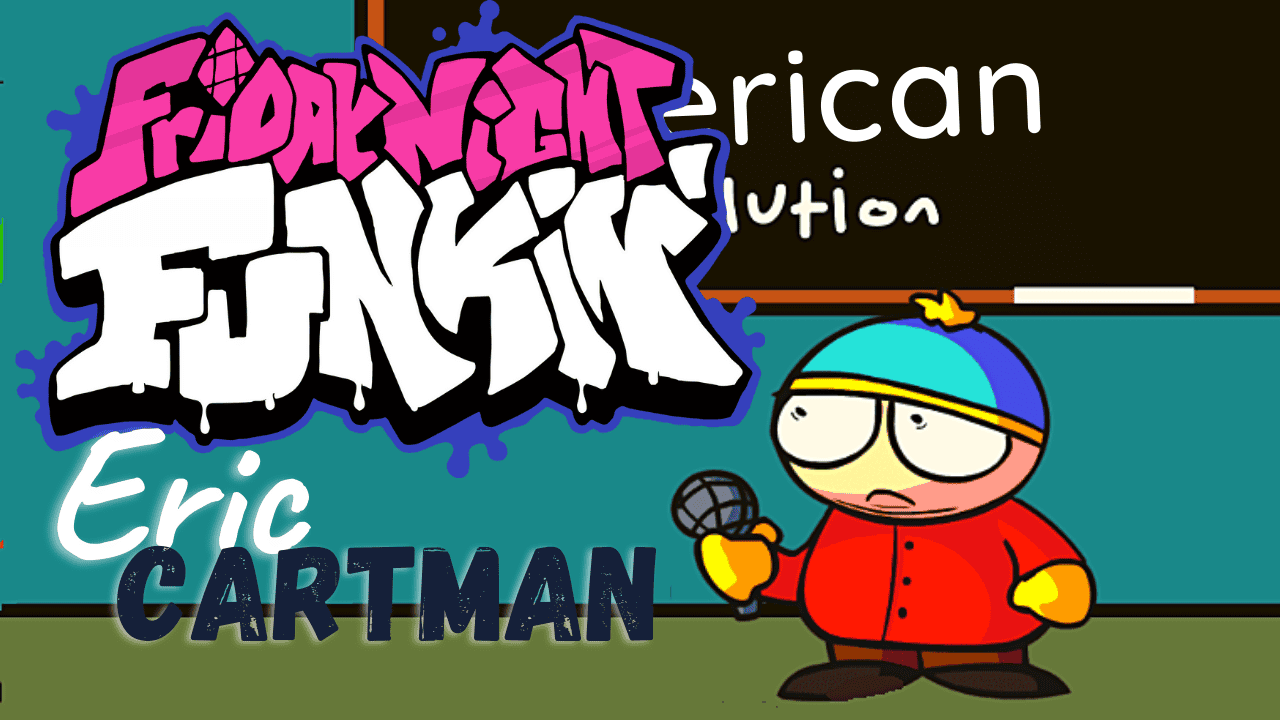 FNF vs Eric Cartman Think FNAF is real, sit down, but is a FNF Mod thumbnail