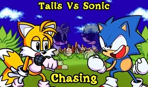 FNF vs Chasing, but Tails and Sonic Sing 