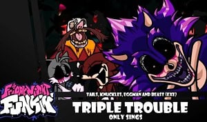 FNF vs Triple Trouble but FNAF Security Breach Sings it
