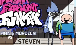 FNF Finn & Mordecai vs Steven | Roasting on a Cartoon Friday