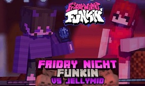 FNF vs JellyMid (Jellybean Minecraft Style)