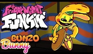 Banana developer published FNF Bunzo Bunny Test Mod 