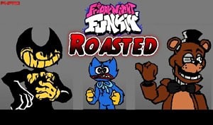 FNF Roasted but Freddy, Bendy, vs Huggy Wuggy