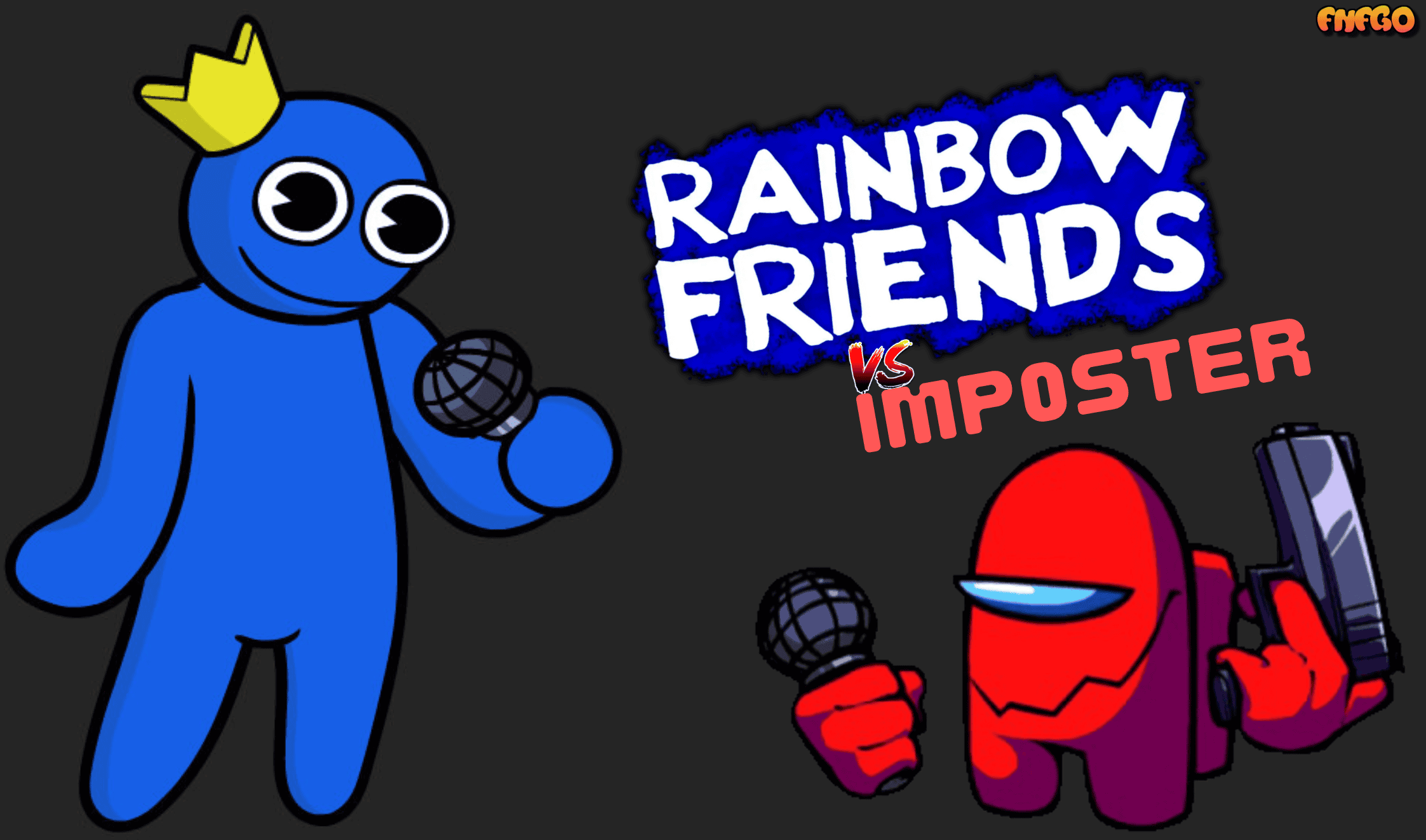 Fnf Roblox: Amigos Para O Seu Fim, Mas Rainbow Friends Vs Impostor