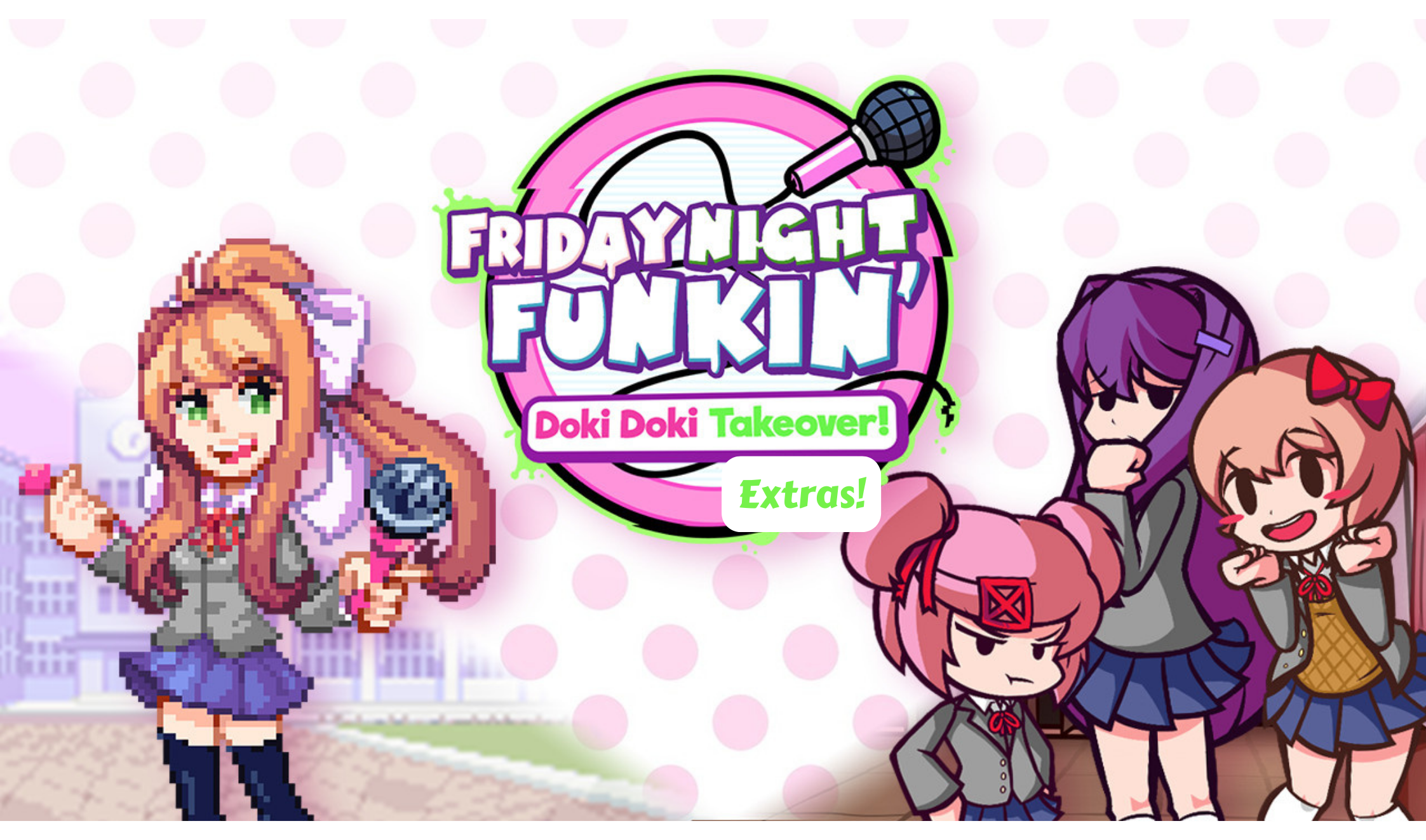 FNF Doki Doki Takeover Plus! - Play Online on Snokido