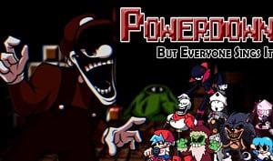  FNF Powerdown But Everyone Sings It